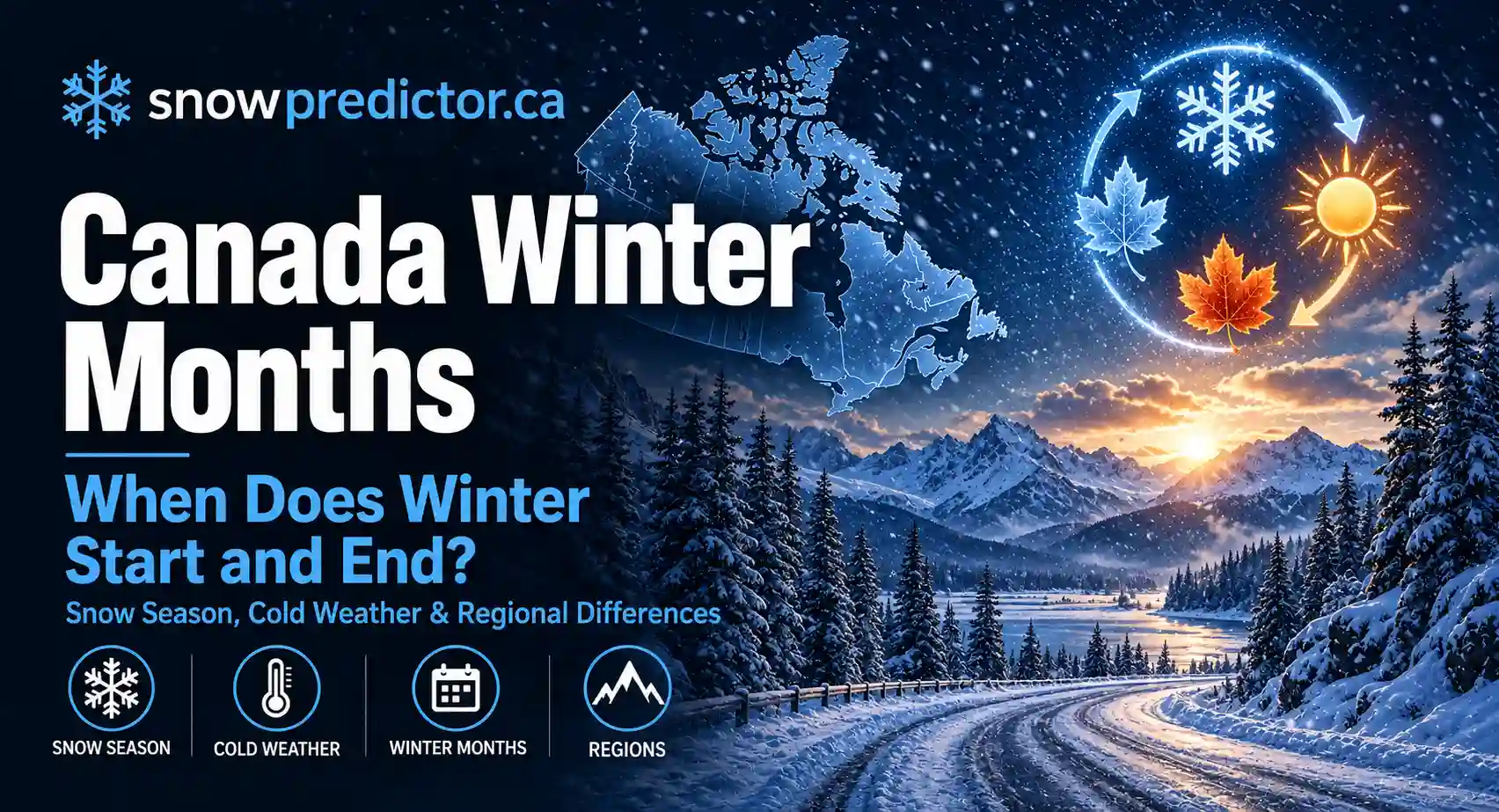 Canada winter months and when winter starts and ends.