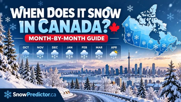 When does it snow in Canada month-by-month guide.